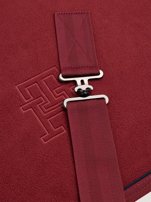 Tommy Hilfiger Equestrian Oxford Fleece Deken Rood - 5/5