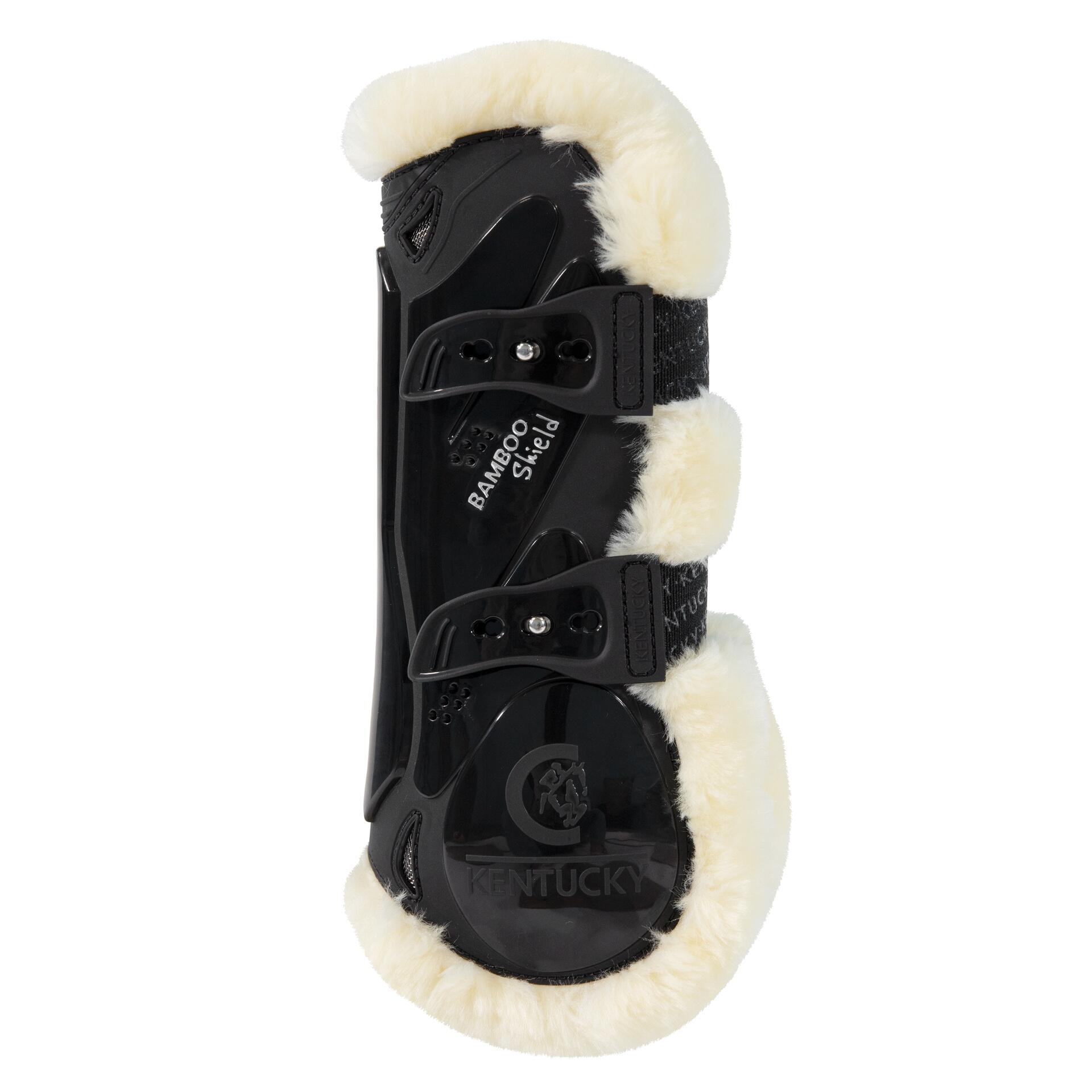 Kentucky Vegan Wol Peesbeschermers Bamboo Elastiek Bruin 3/7