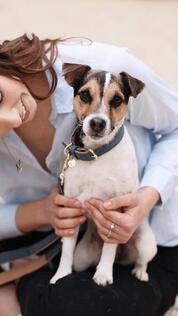 Kentucky Hondenhalsband Zacht Vegan Leder Roze 6/7
