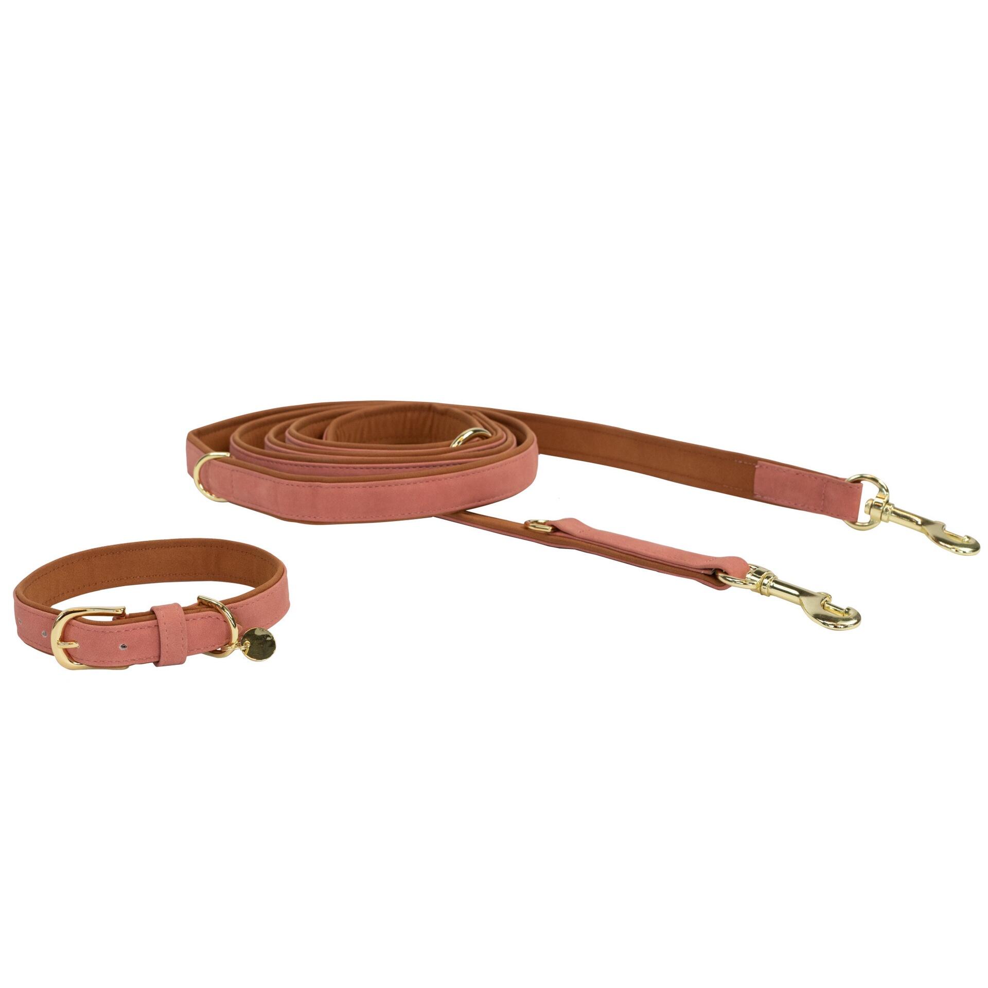 Kentucky Hondenhalsband Zacht Vegan Leder Roze 4/7