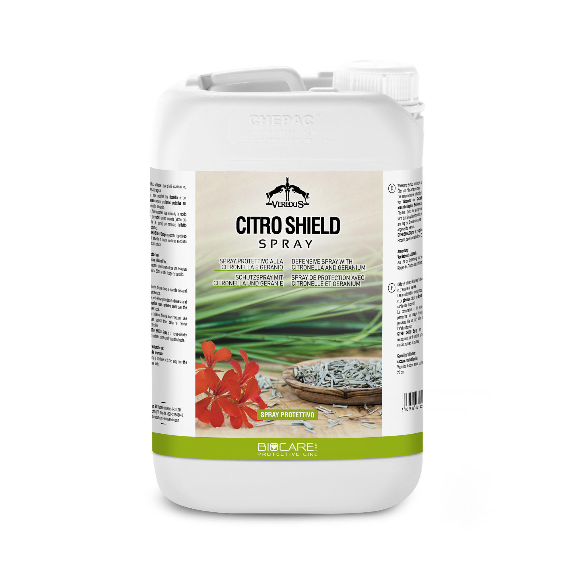 Veredus Citro Shield Insectenspray 1l Kleurloos - 4/5