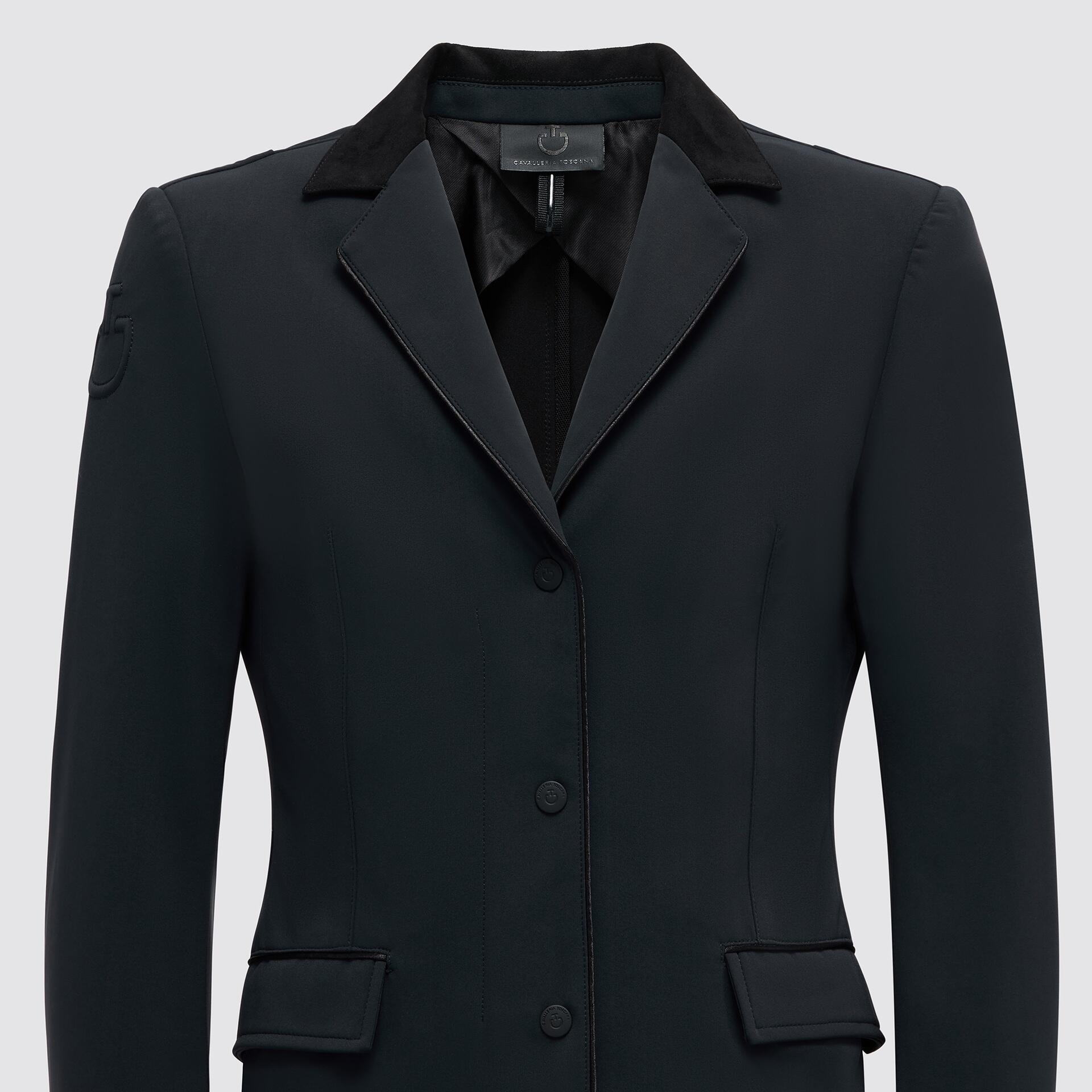 Cavalleria Toscana Meisjes Wedstrijd Jas Met Rits Zwart - 5/6