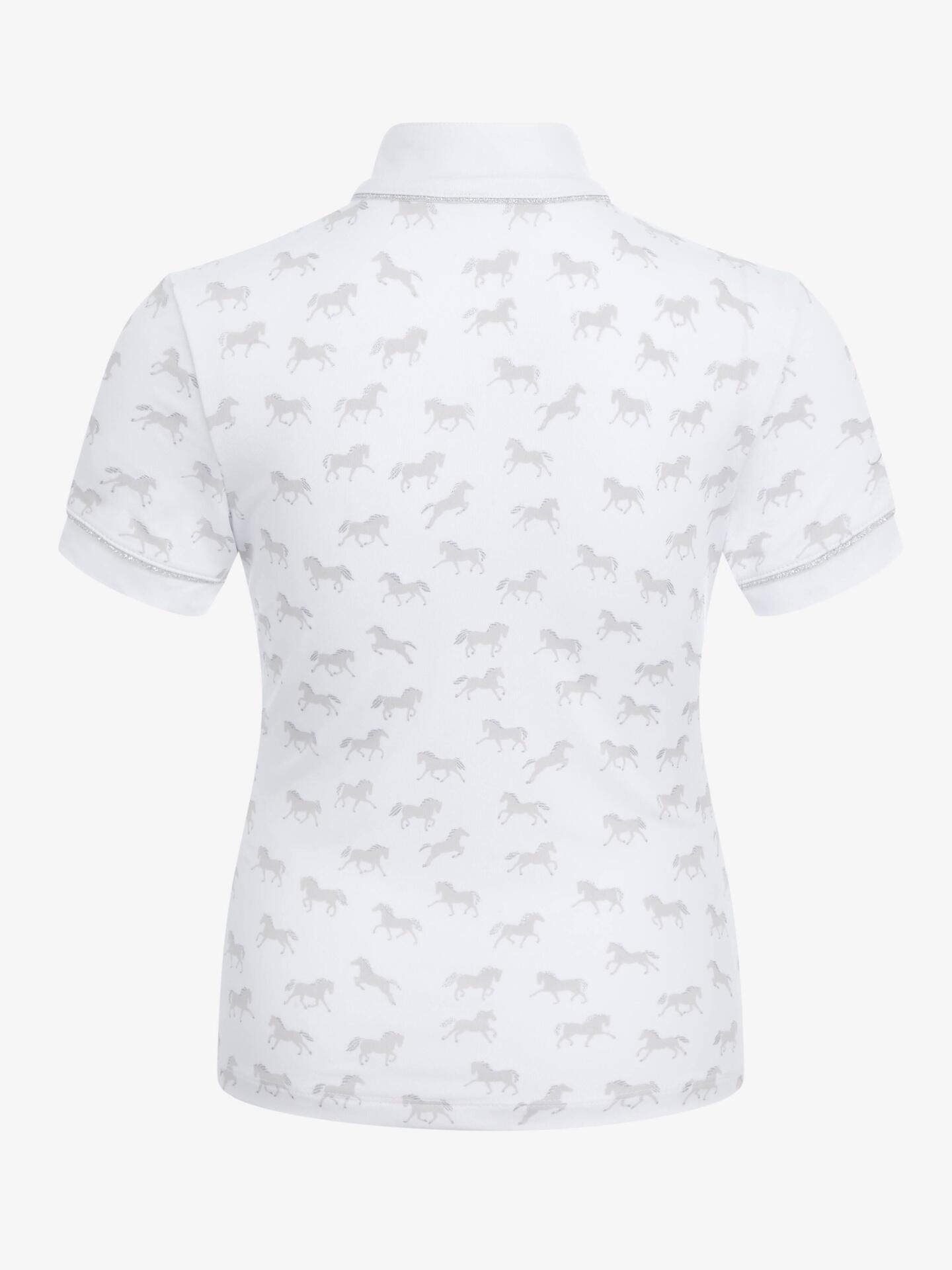 Lemieux Mini Bella Paardjes Wedstrijdshirt Kids Wit 2/7