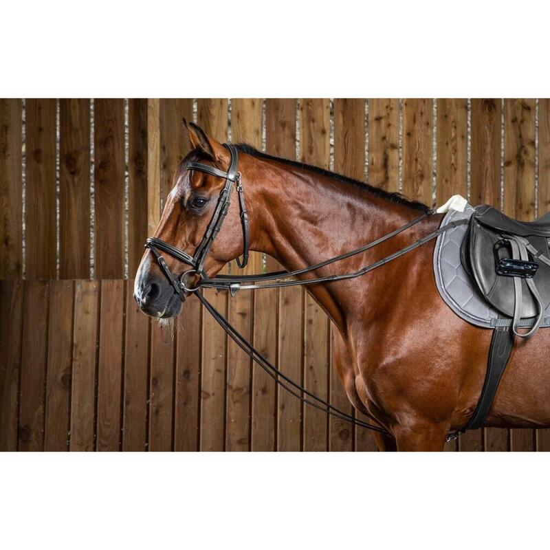 Dy'on Full Leather Draw Reins 1/2 (13mm) Working Coll. Bruin -