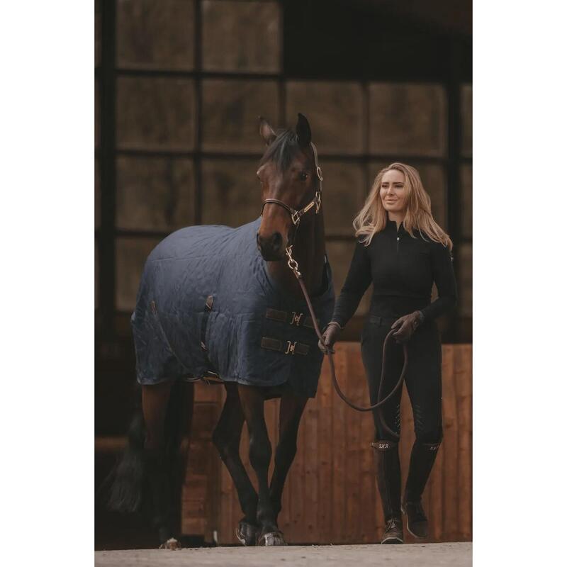 Couverture d’écurie - 600D - 155 cm / 6'9 - Laine vegan - Navy
