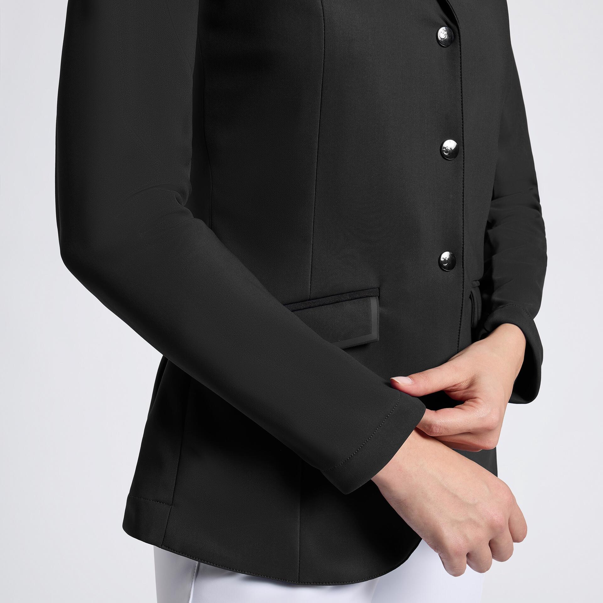 Cavalleria Toscana Lightweight Jersey Rits Wedstrijd Jas Zwart - 4/4