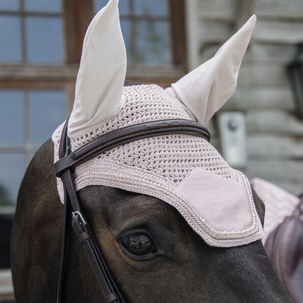 Wellington Oornetje - Velvet Pearls - Roze - Voor Paard 7/7