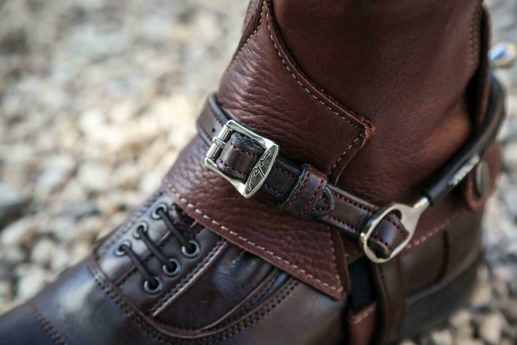 Dy'on Leather Spurs Straps Zwart 5/5