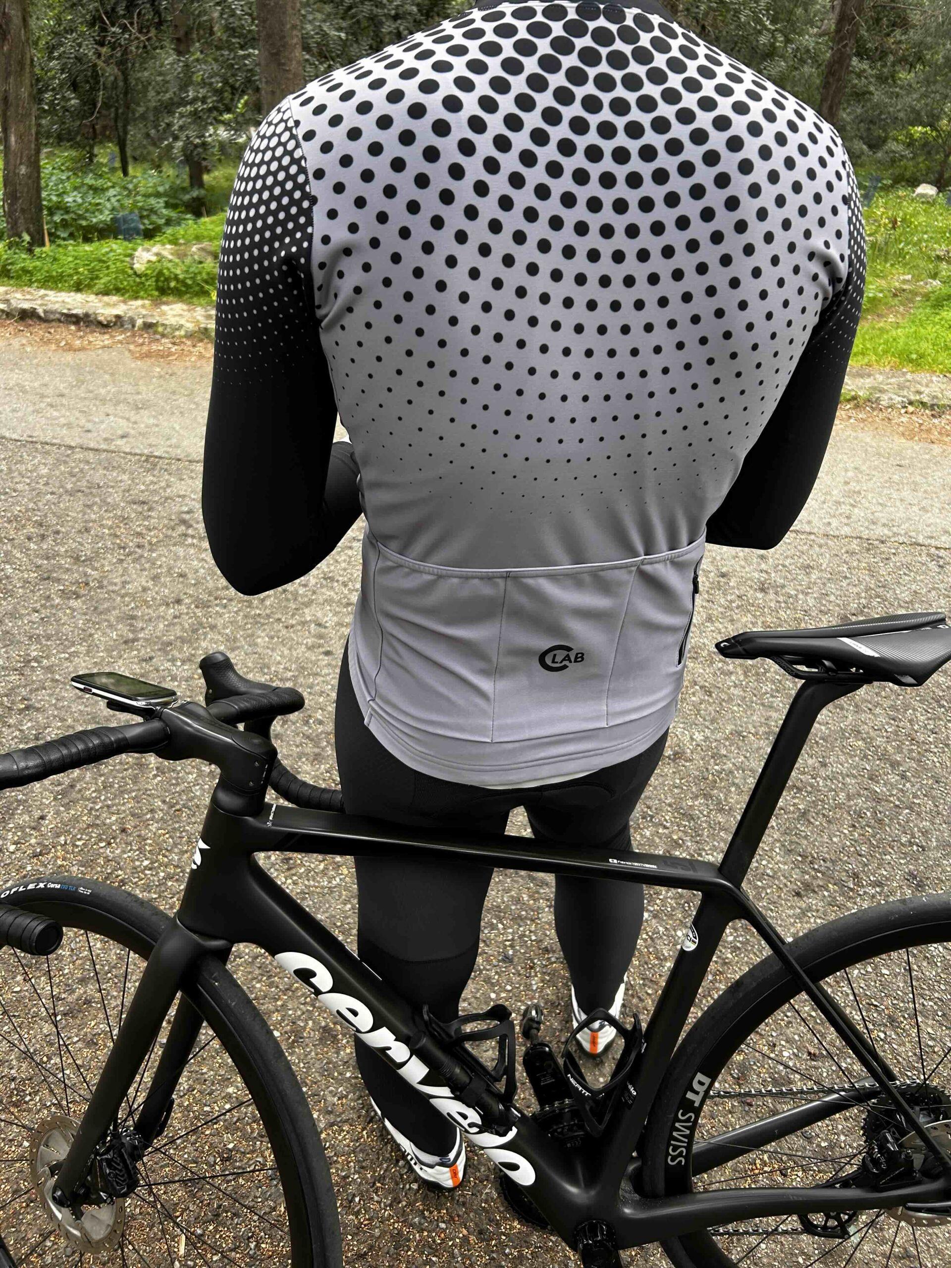 MAGLIA CICLISTA MANICHE LUNGHE FELPATA ORDINO 5/7