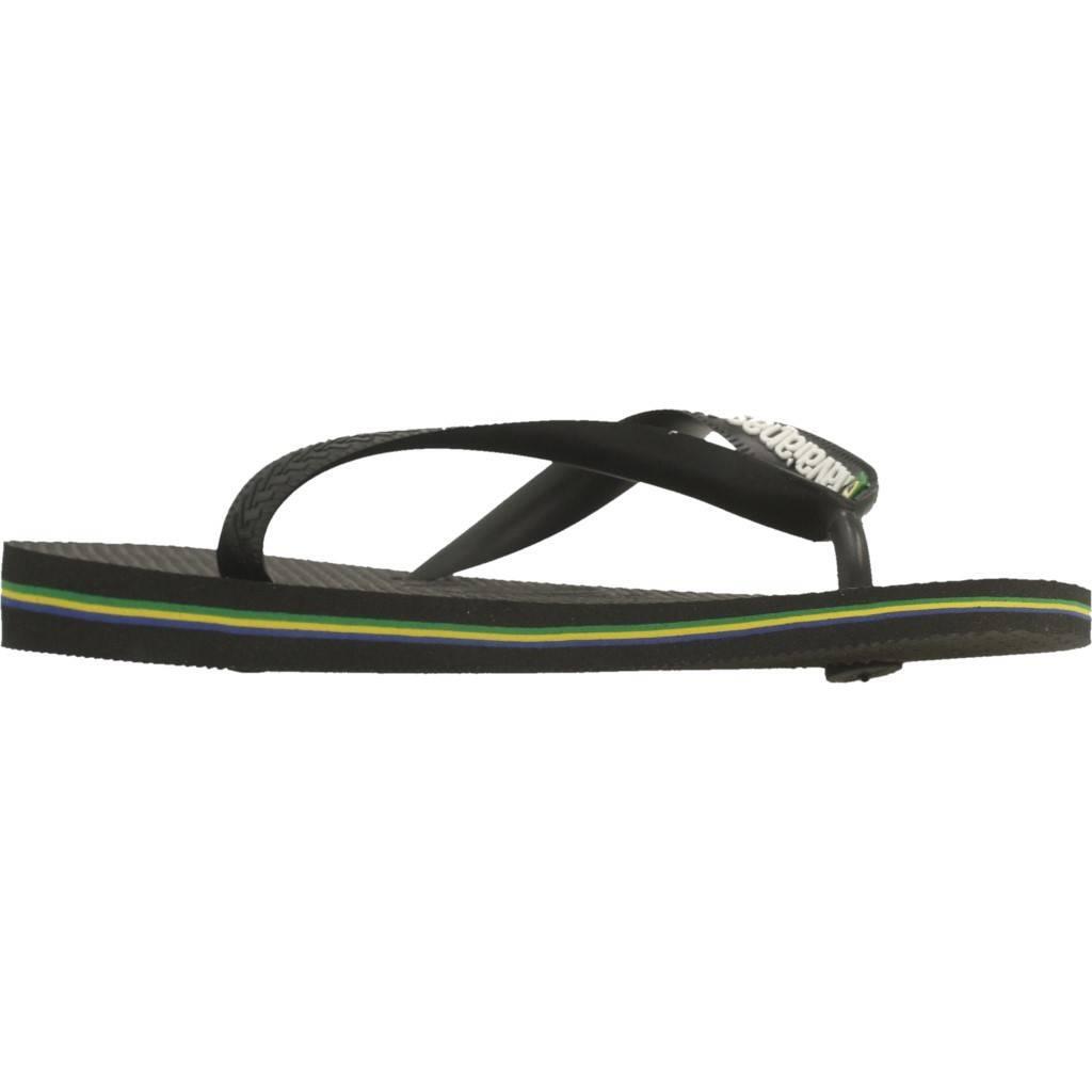 Claquettes Havaianas Modèle Brasil Logo Couleur Noir 5/7