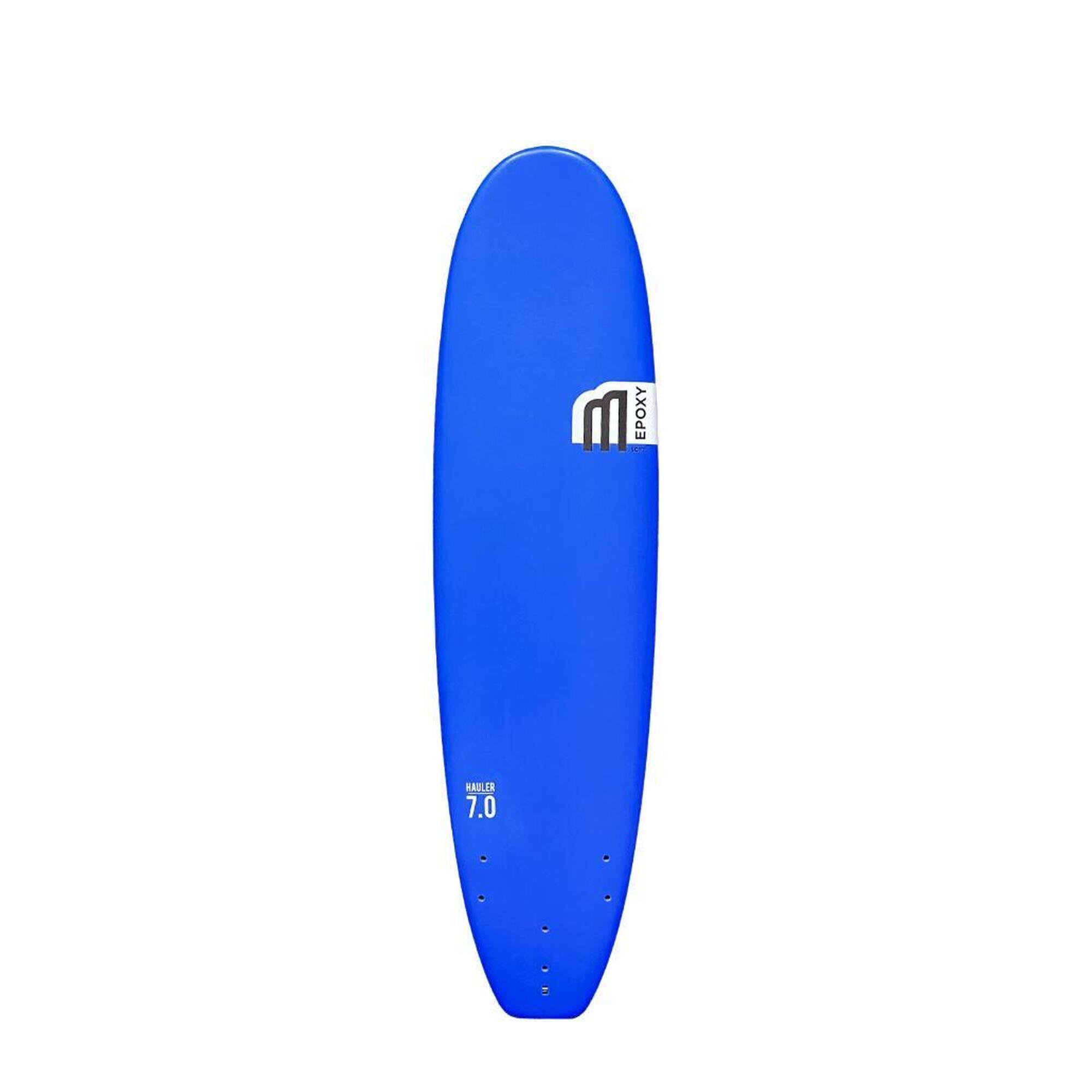 Mdns - Hauler Wide Epoxy 7'0 - Planche De Surf Softboard 7'0 - Planche De Surf - Bleu - 7' - Decathlon