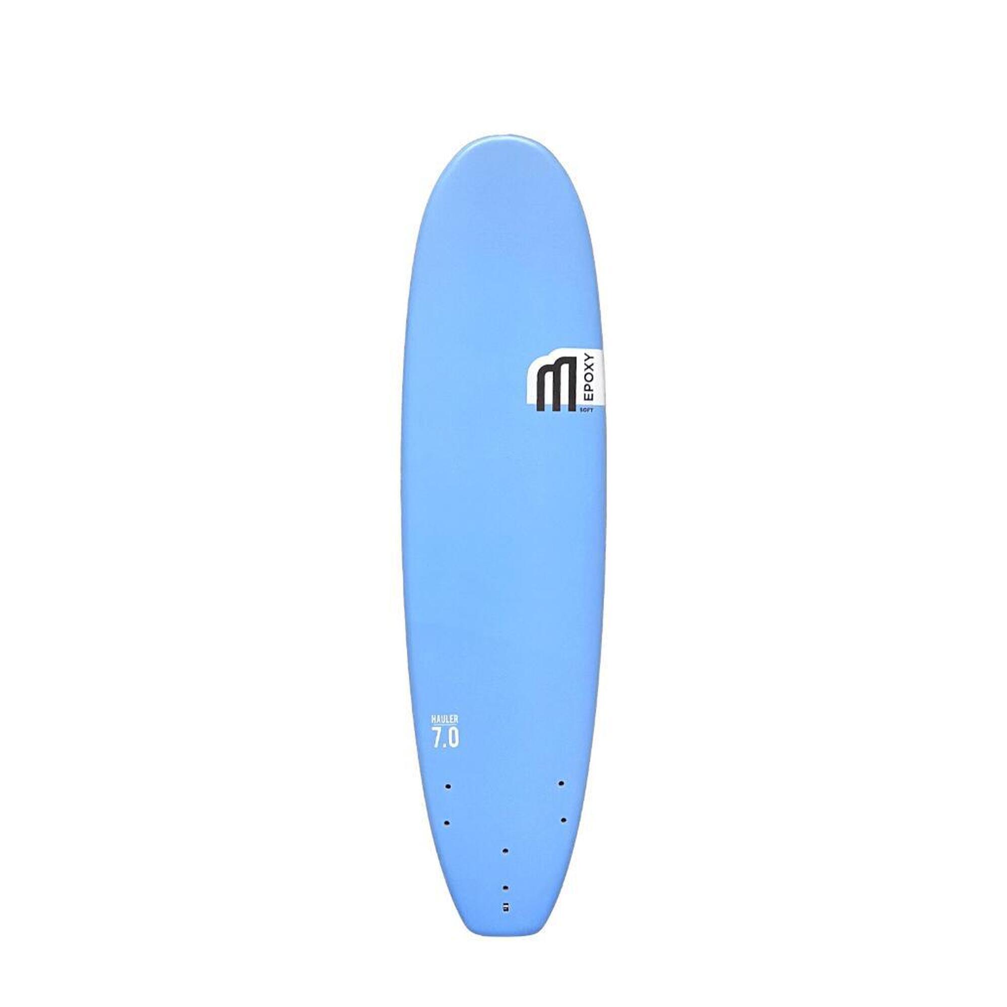 Mdns - Hauler Wide Epoxy 7'0 - Planche De Surf Softboard 7'0 - Planche De Surf - Bleu - 7' - Decathlon