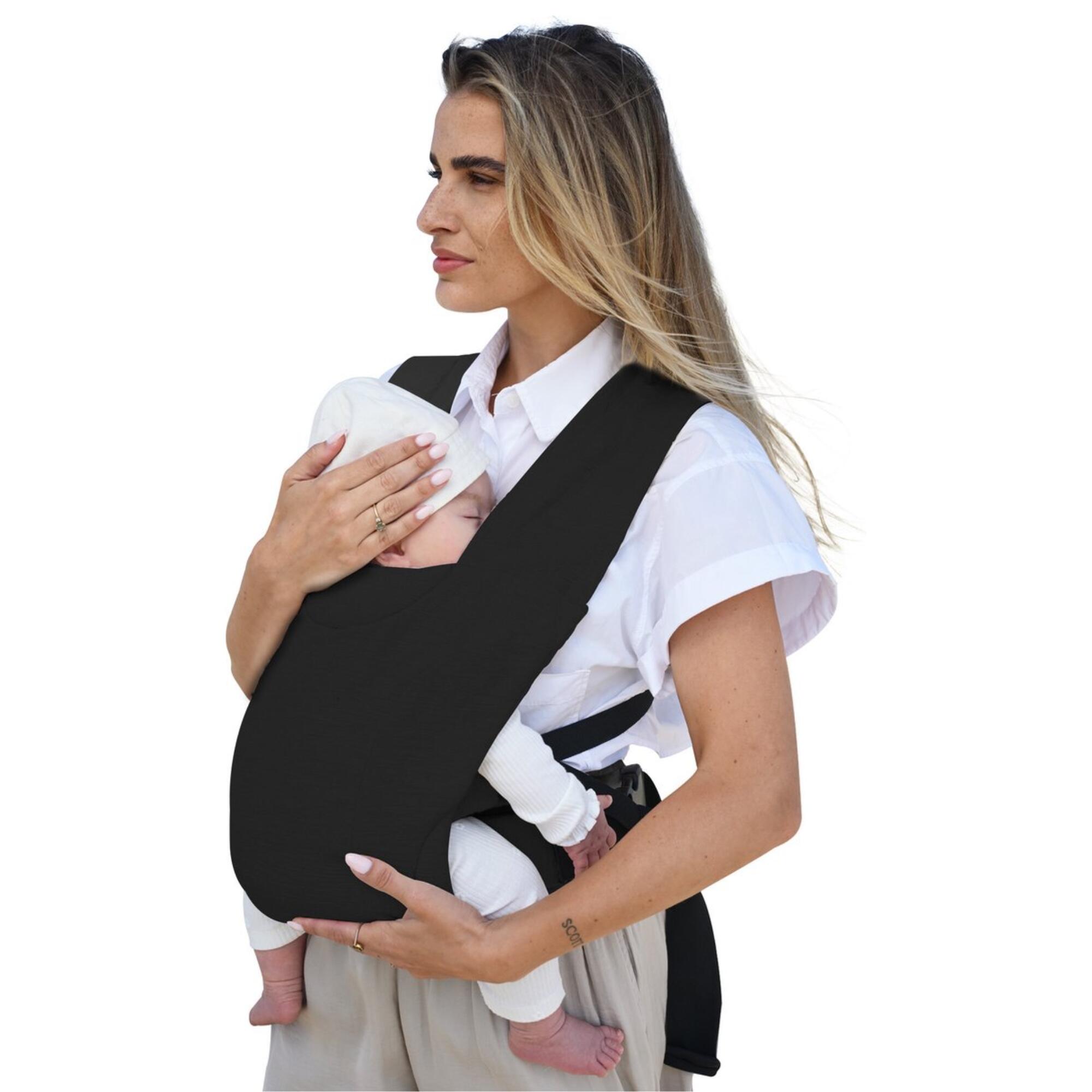 DERYAN Deryan Nova Tragehilfe - Ergonomisch - Bequem - Schwarz