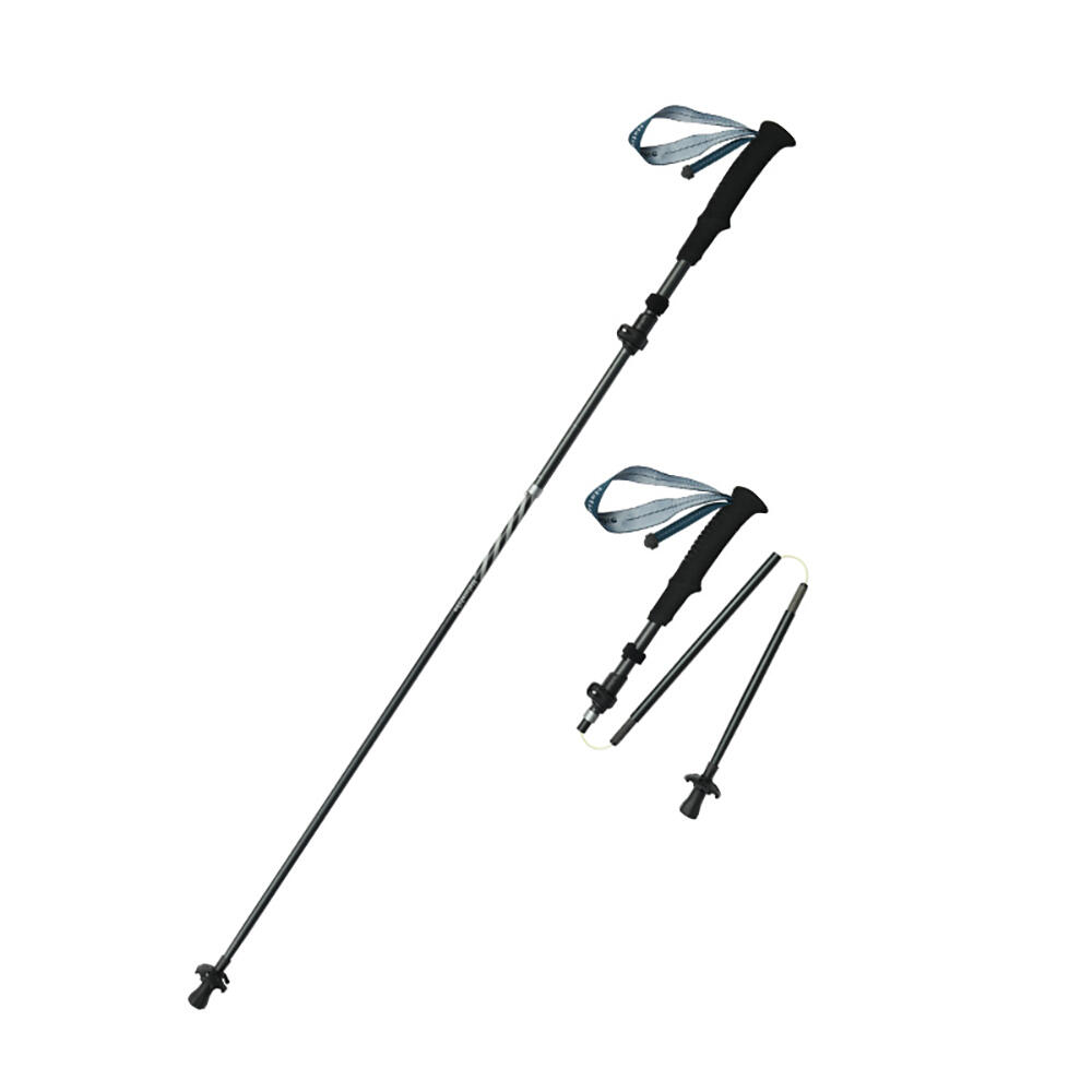 Bastón de trekking y senderismo Naturehike Carbono/Aluminio 5 secciones, gris 1/5