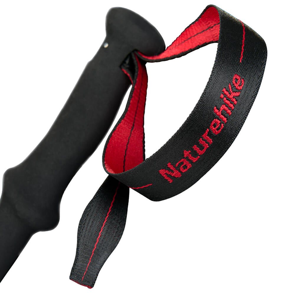 Bastón Trekking de Senderismo Naturehike Carbono/Aluminio, 3 secciones, negro 3/5