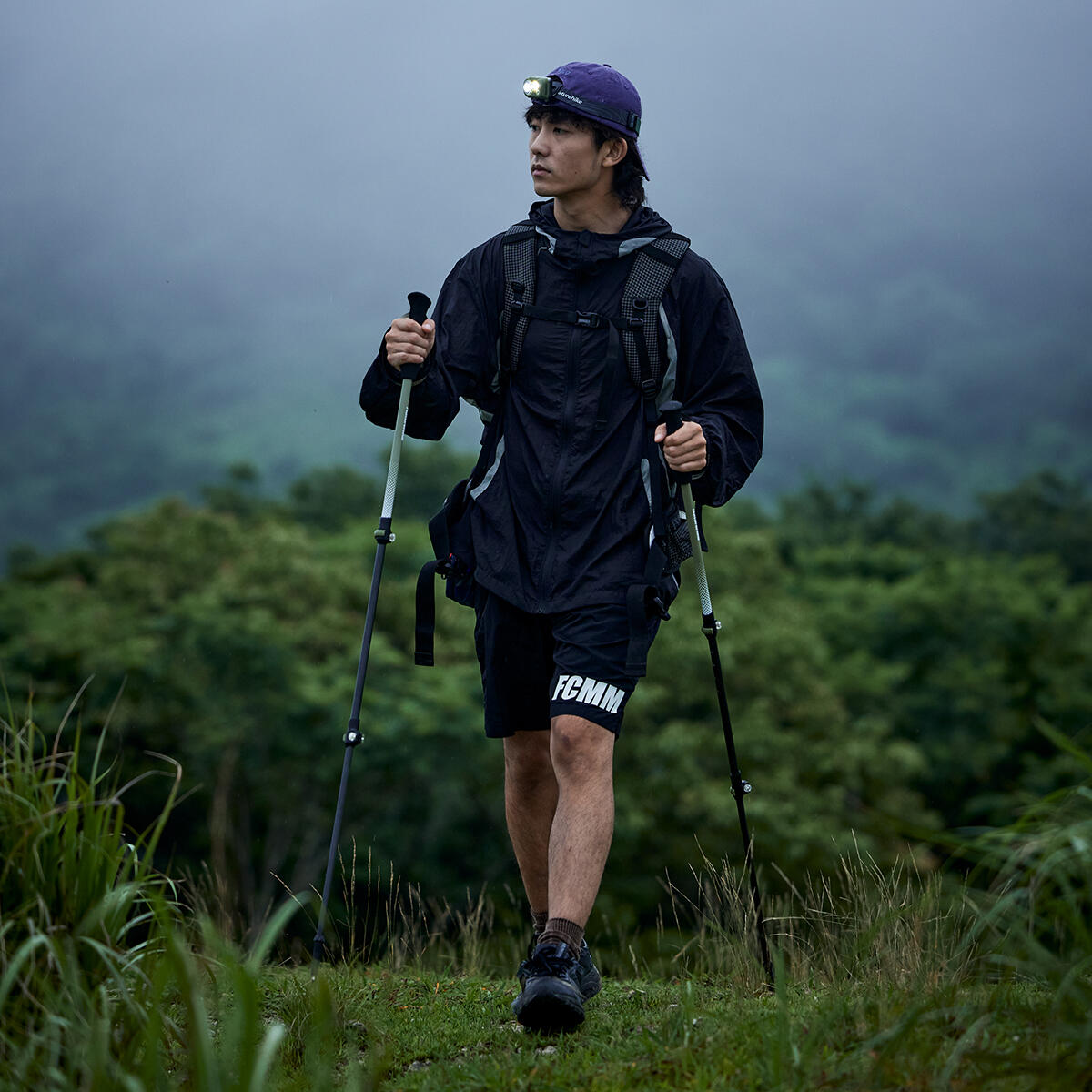 Bastón Trekking Senderismo Naturehike Carbono 3K, 3 secciones, marrón 3/6