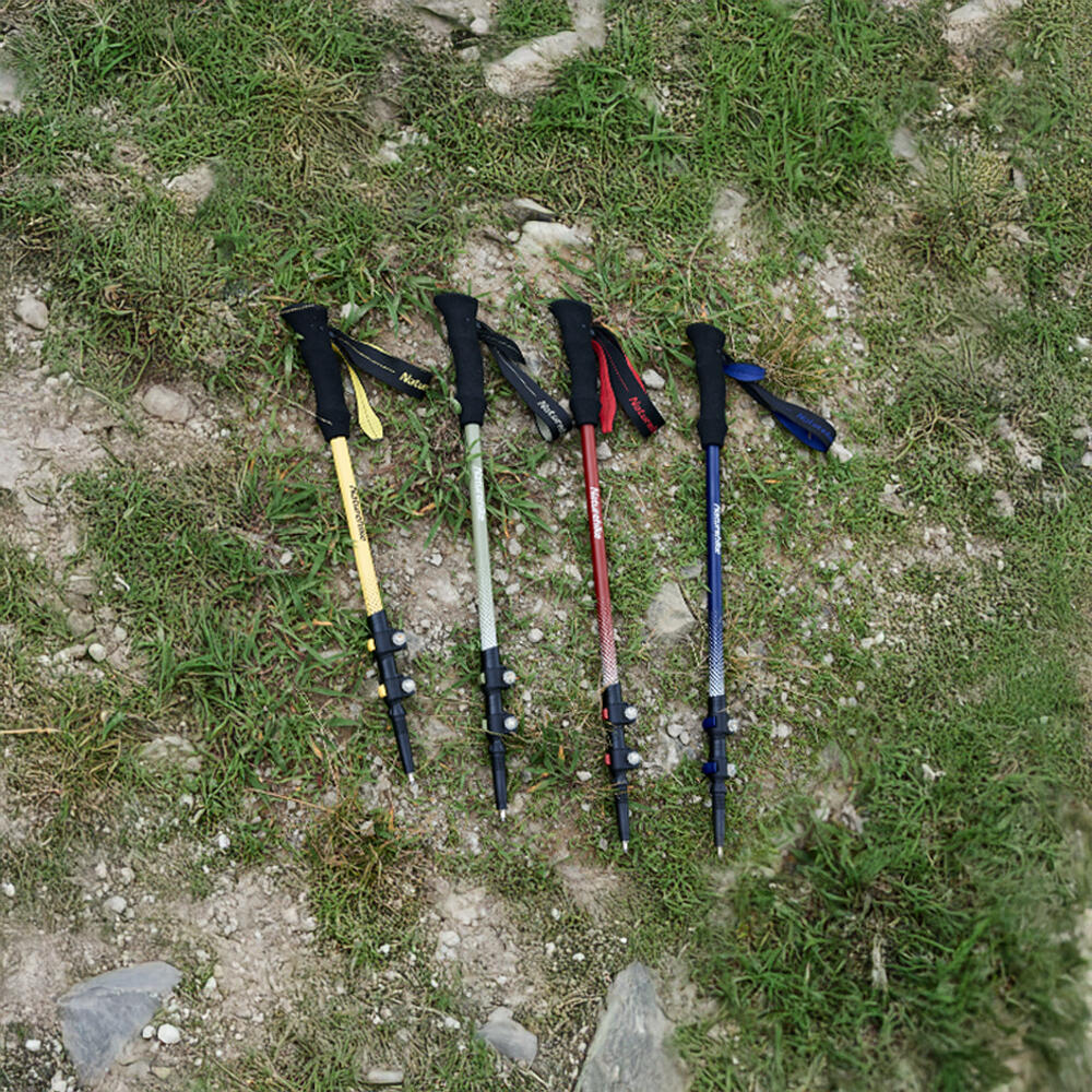 Bastón Trekking Senderismo Naturehike Carbono 3K, 3 secciones, marrón 6/6