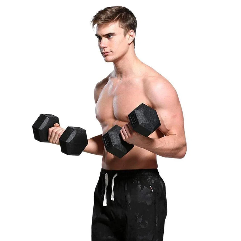 HALTERES HEXAGONAIS 6KG (PAR) 3/3