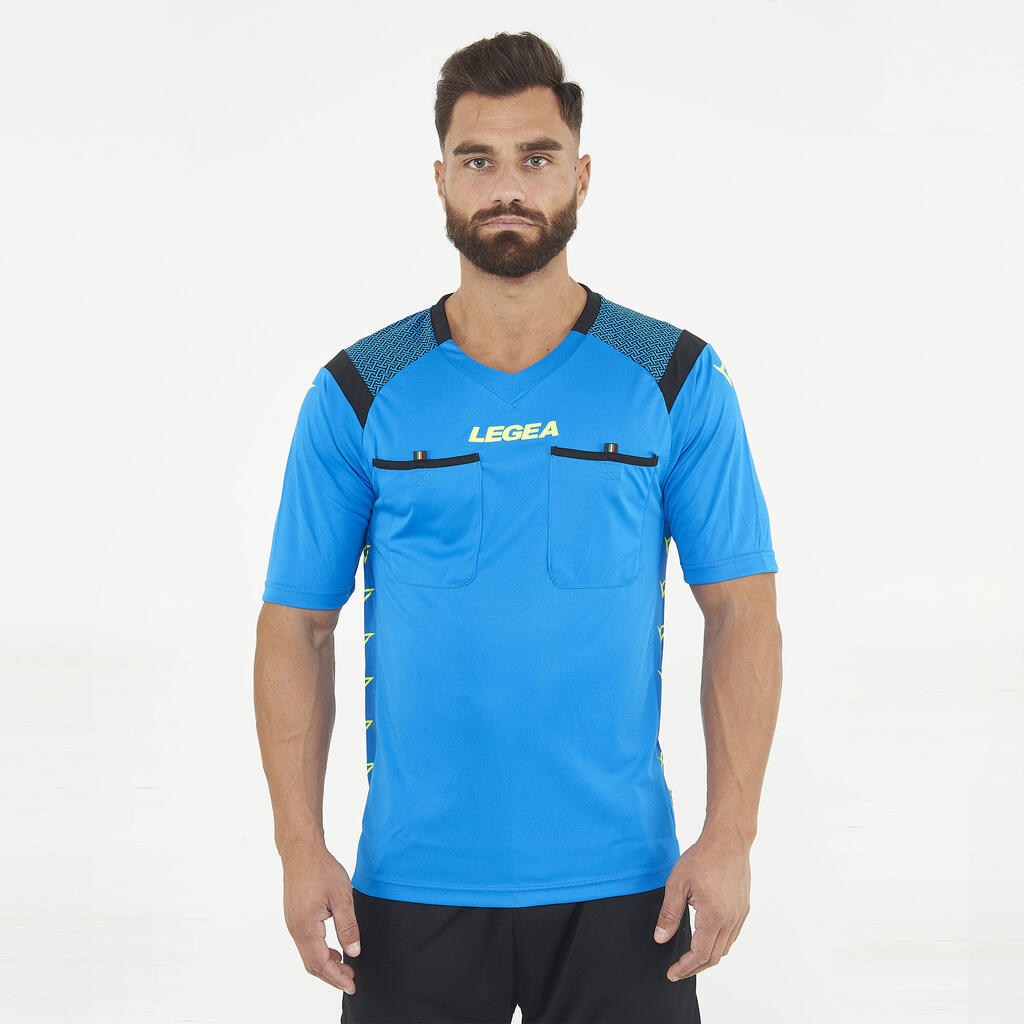 Unisex Referee Sports Jersey with Embroidered Logos and Short Sleeves PIREO