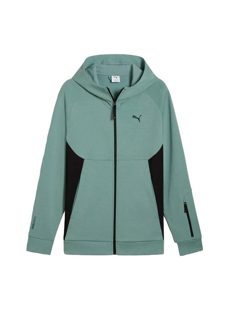 Sudaderas jerseys polares para Hombre Puma Tech Verde 1/2