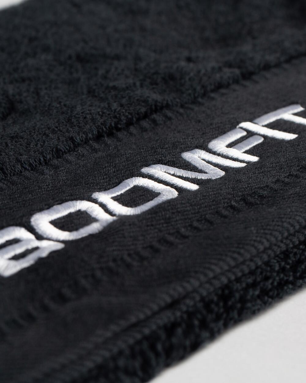Serviette de Sport Noire Petite - BOOMFIT 2/3
