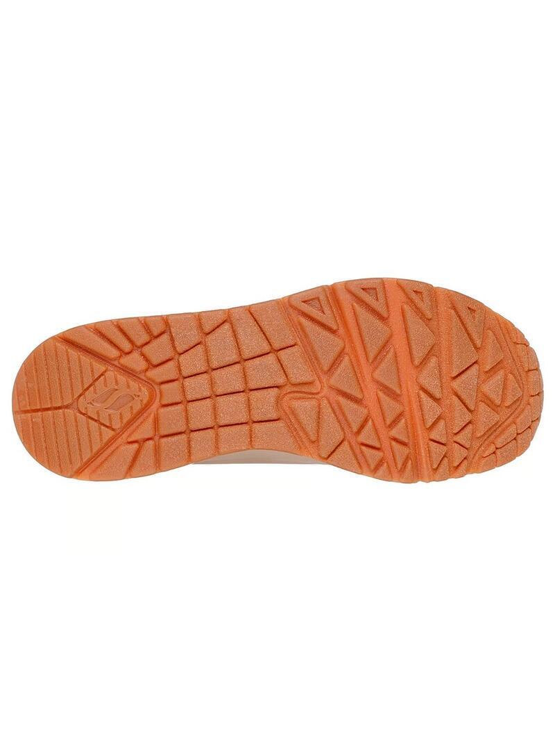Zapatilla para Mujer Skechers Uno-shimmer away Beige 5/5