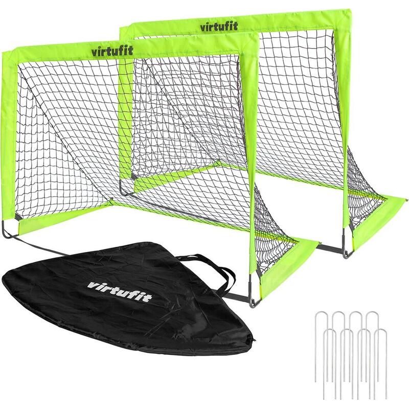 Pop-Up Voetbaldoelen Set - Voetbalgoals - 120 x 90 cm