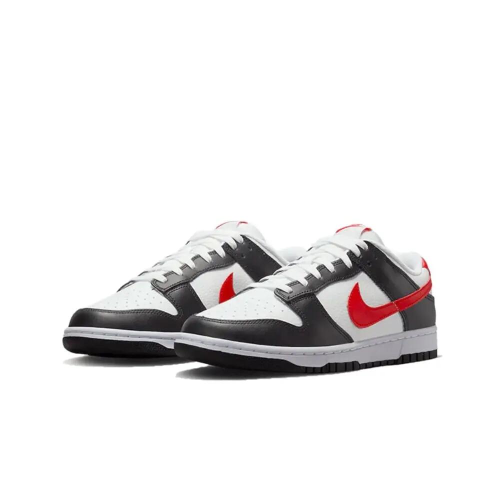 Chaussures  Dunk Low White Black Red 2/3