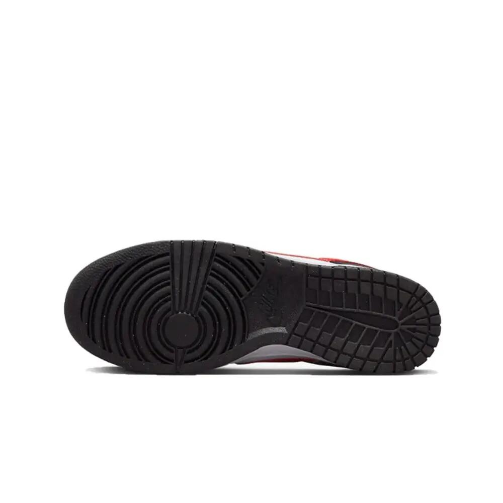 Chaussures  Dunk Low White Black Red 3/3
