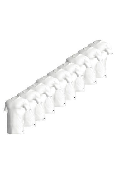 adidas V-Neck T-Shirt Herren V-Ausschnitt Baumwolle 9 er Pack