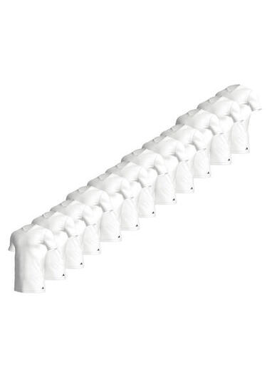 adidas V-Neck T-Shirt Herren V-Ausschnitt Baumwolle 12 er Pack