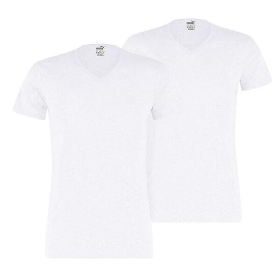 2 er Pack Puma Basic V Neck T-Shirt Men Herren Unterhemd V-Ausschnitt