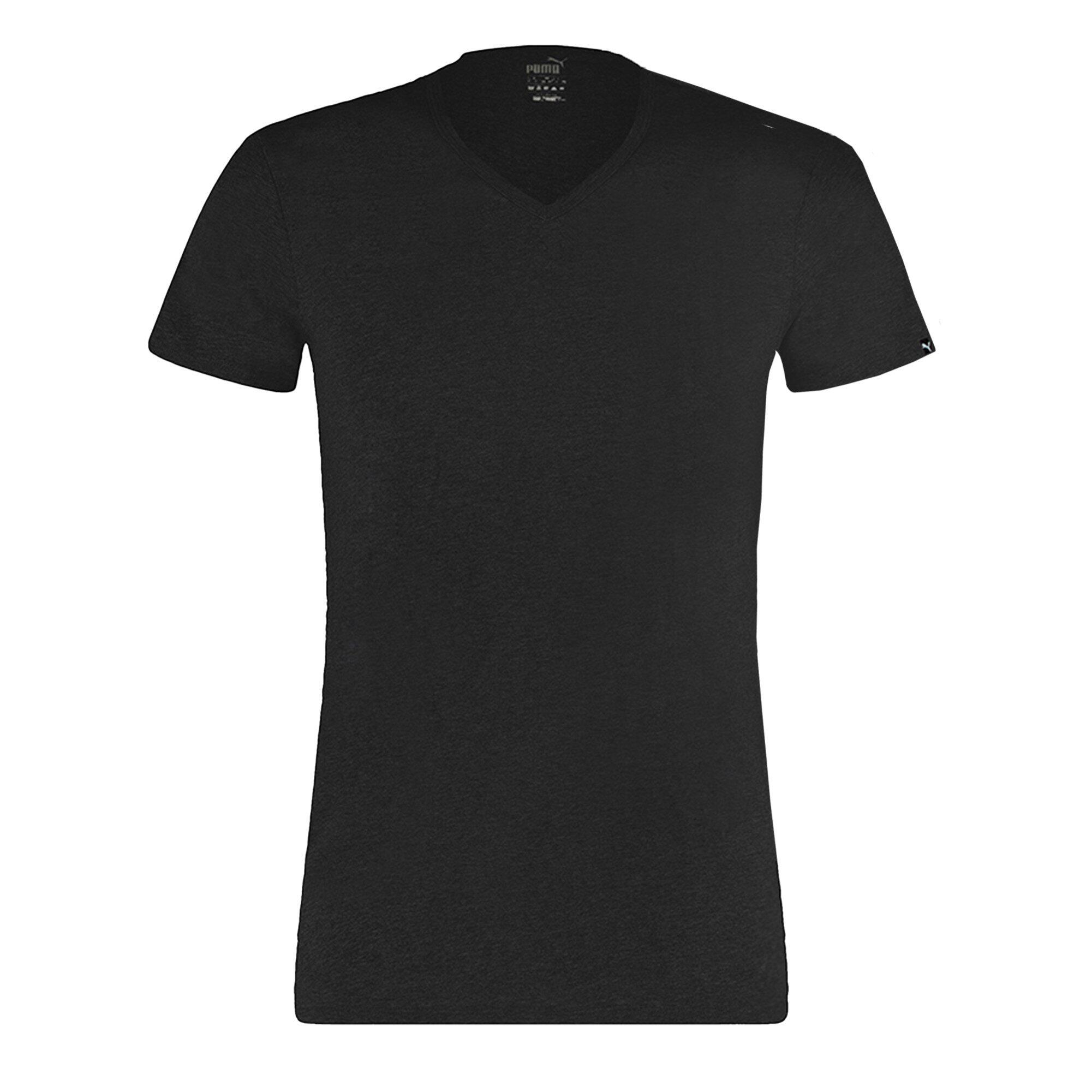 2 er Pack Puma Basic V Neck T-Shirt Men Herren Unterhemd V-Ausschnitt 3/3