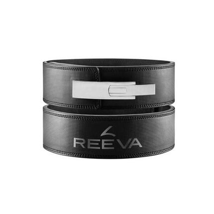 Ceinture de force - Cuir Carbone - Ceinture de musculation - Noir
