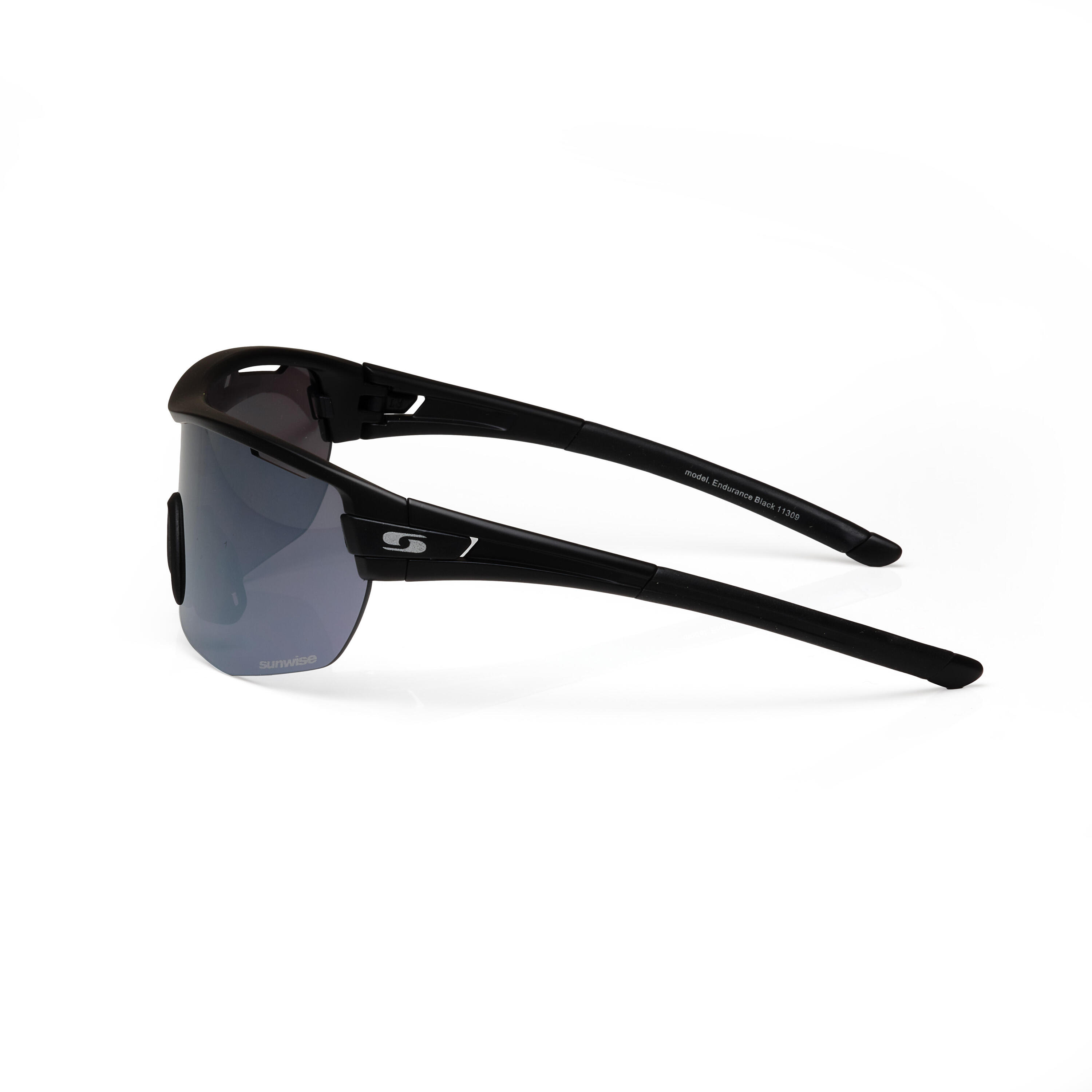 Endurance Black Anti-Fog Sports Sunglasses 3/4