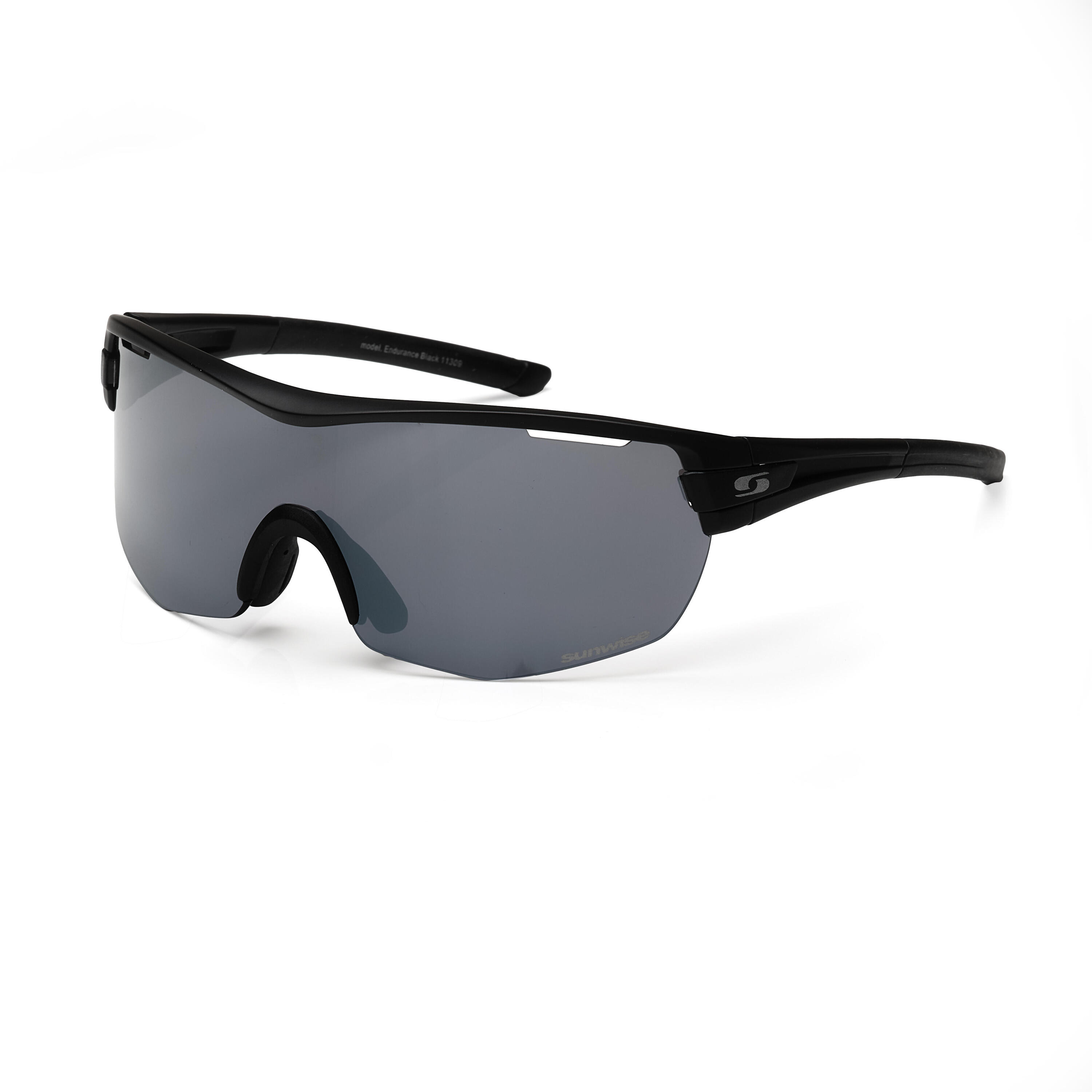Endurance Black Anti-Fog Sports Sunglasses 1/4