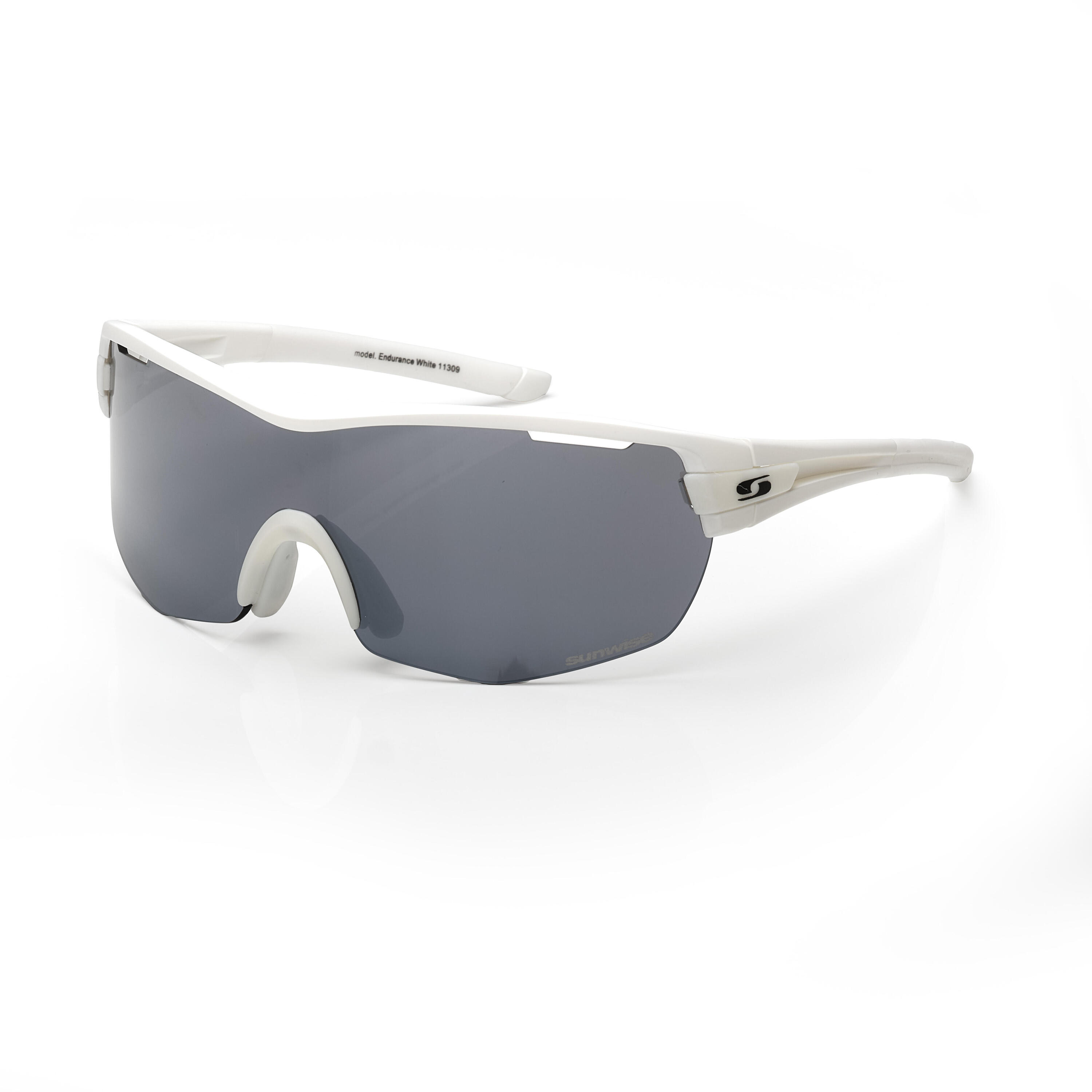 Endurance White Anti-Fog Sports Sunglasses 1/4