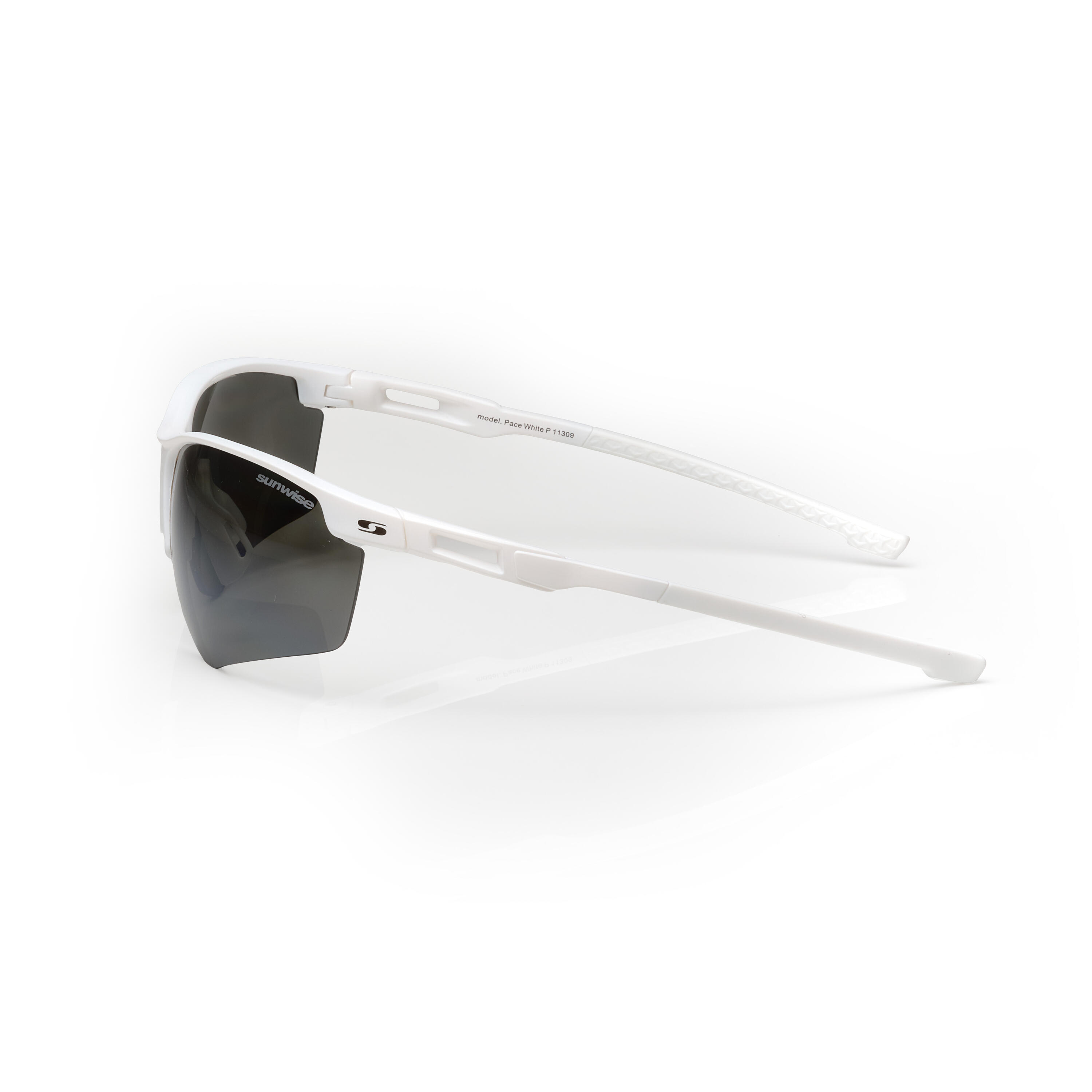 Pace White with Polarised Sports Sunglasses 3/4