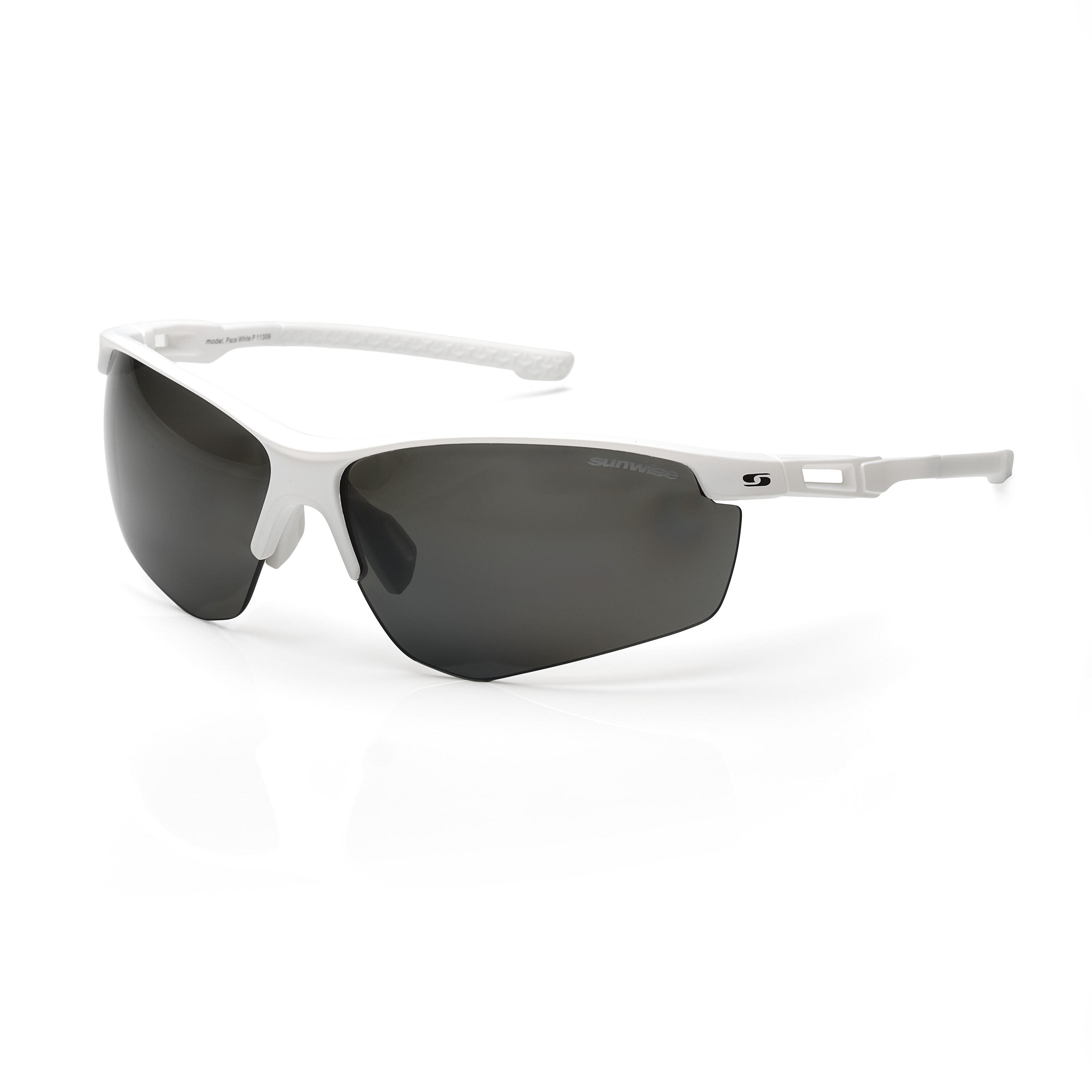 Pace White with Polarised Sports Sunglasses 1/4