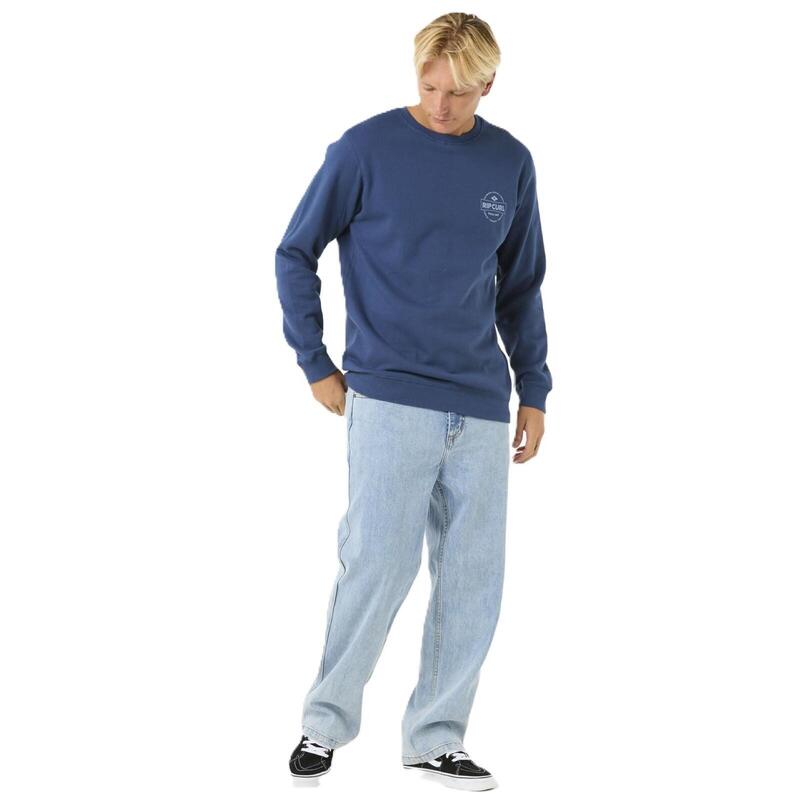 Rip Curl Stapler Crew - Washed Navy