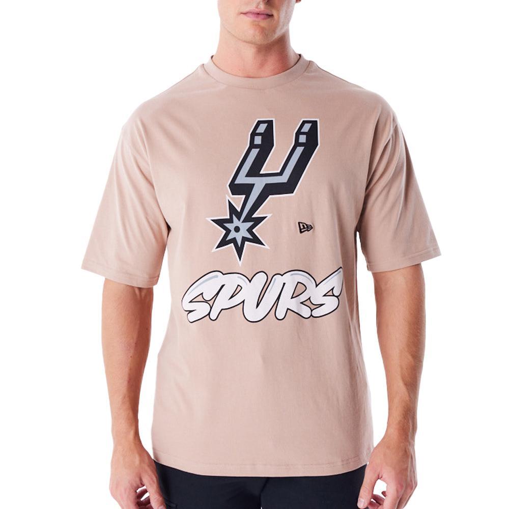 Men's New Era NBA San Antonio Spurs Beige T-Shirt