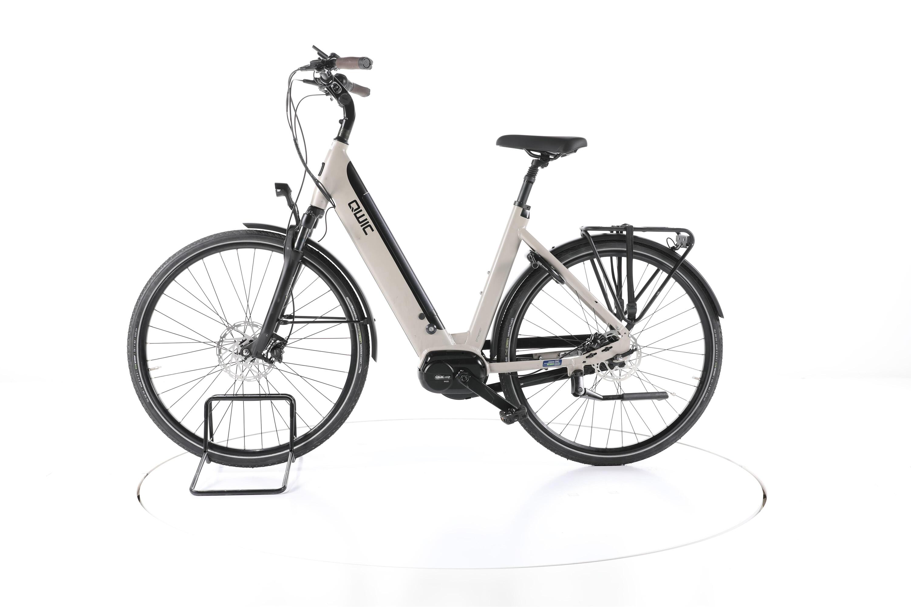 Tweedehands - QWIC Premium-i MN7+ City E-Bike Lage instap - Goed 6/7