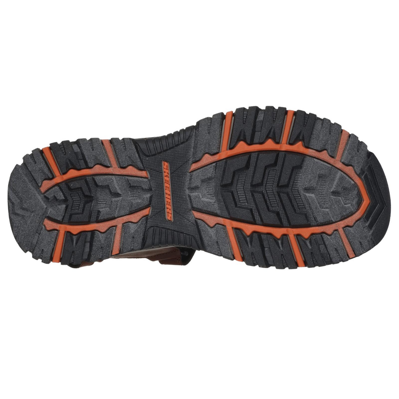 Skechers Prewitt - Rigdon Walking Sandals-Brown/Black 5/5