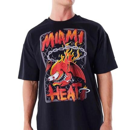 Camiseta Negra New Era Miahea para Hombre