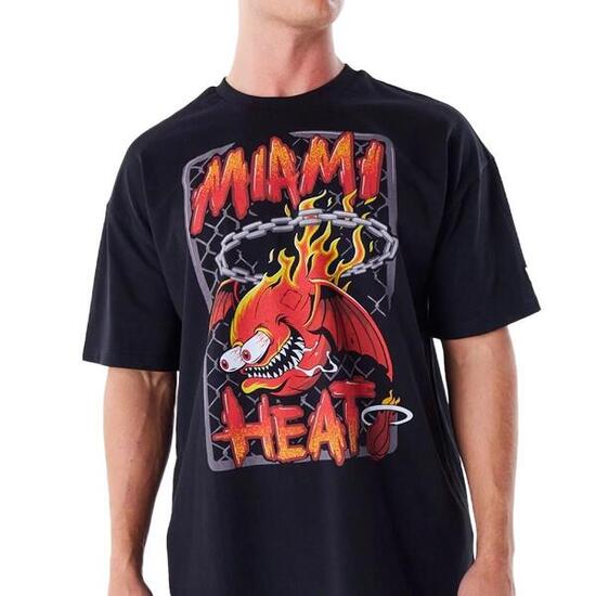 Camiseta Negra New Era Miahea para Hombre