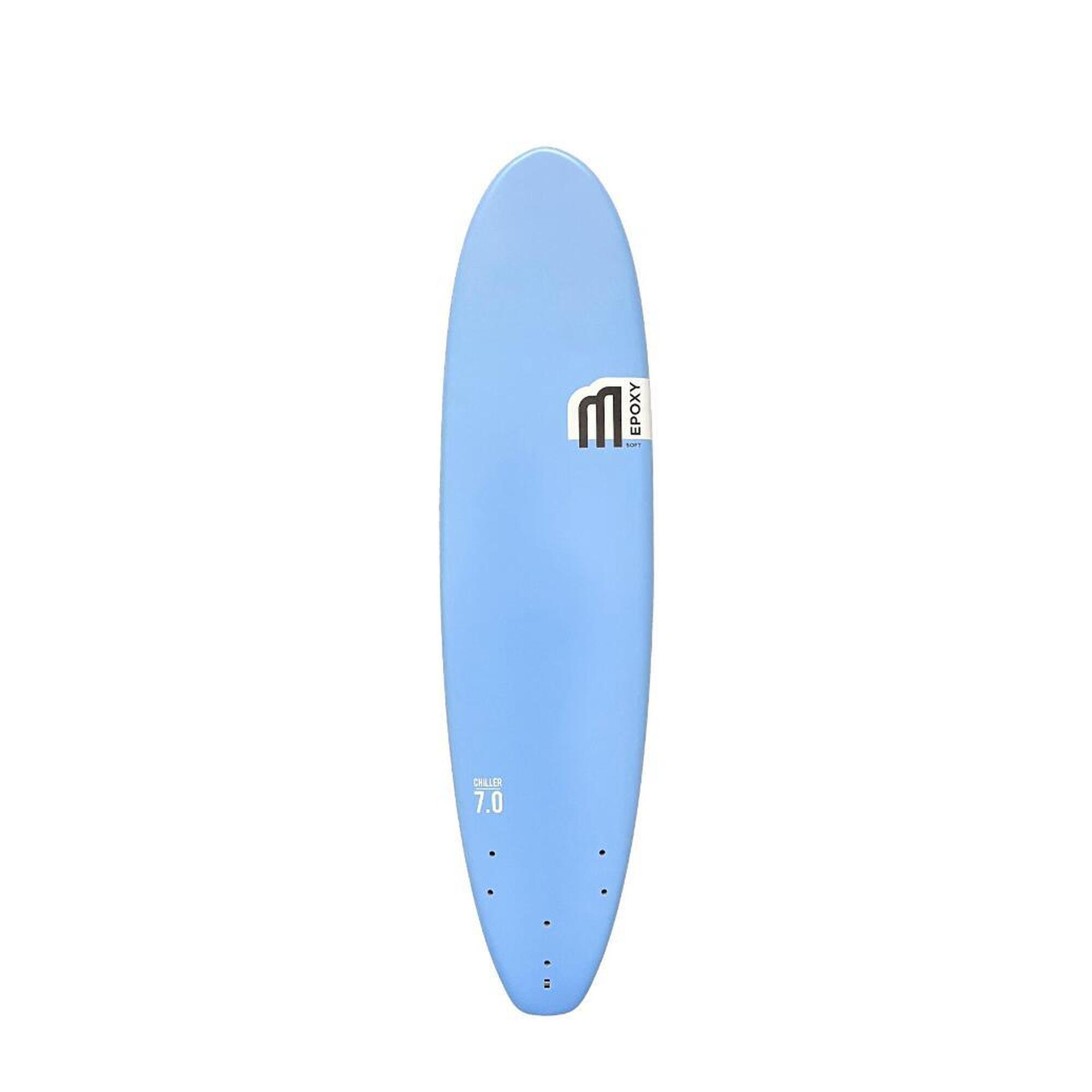 Mdns - Chiller Classic Epoxy 7'0 - Planche De Surf Softboard 7'0 - Planche De Surf - Bleu - 7' - Decathlon