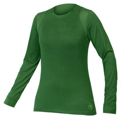 Endura SingleTrack Damen Langarm-Trikot Grün