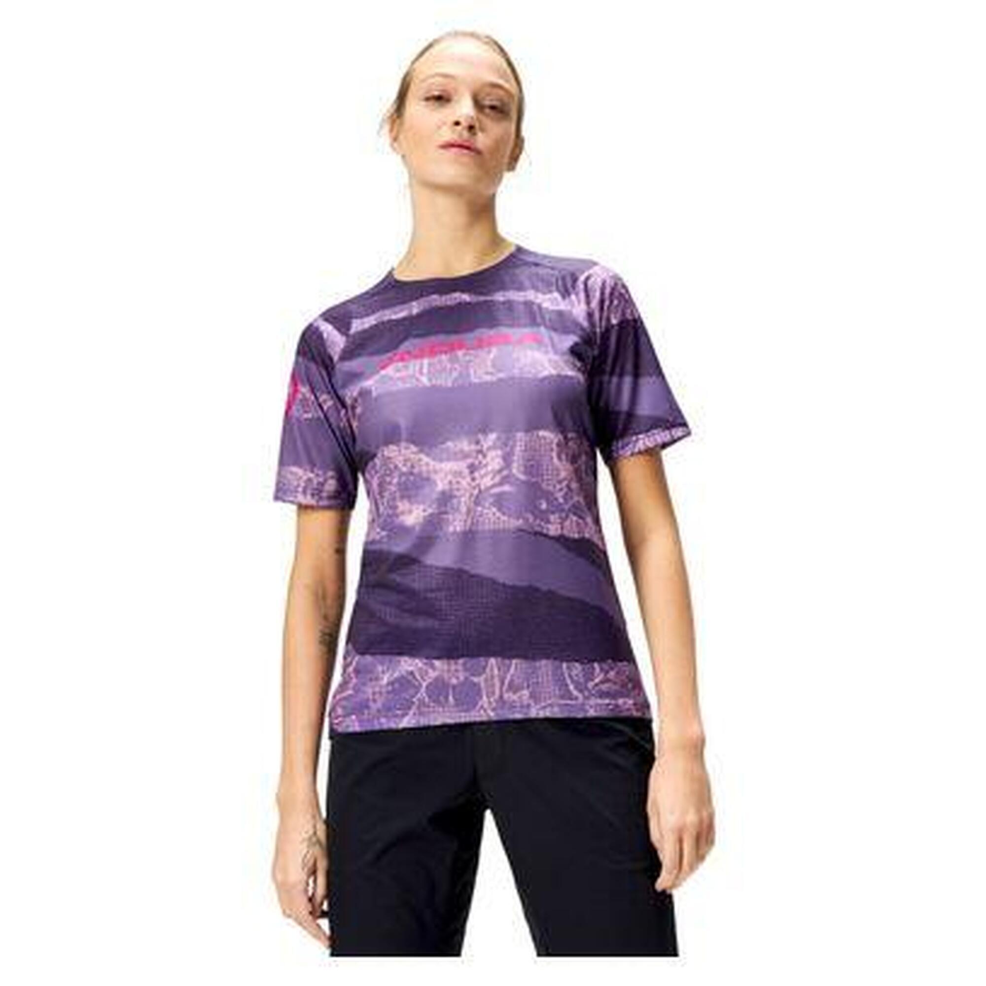 Koszulka rowerowa damska Endura Patchwork Ltd W