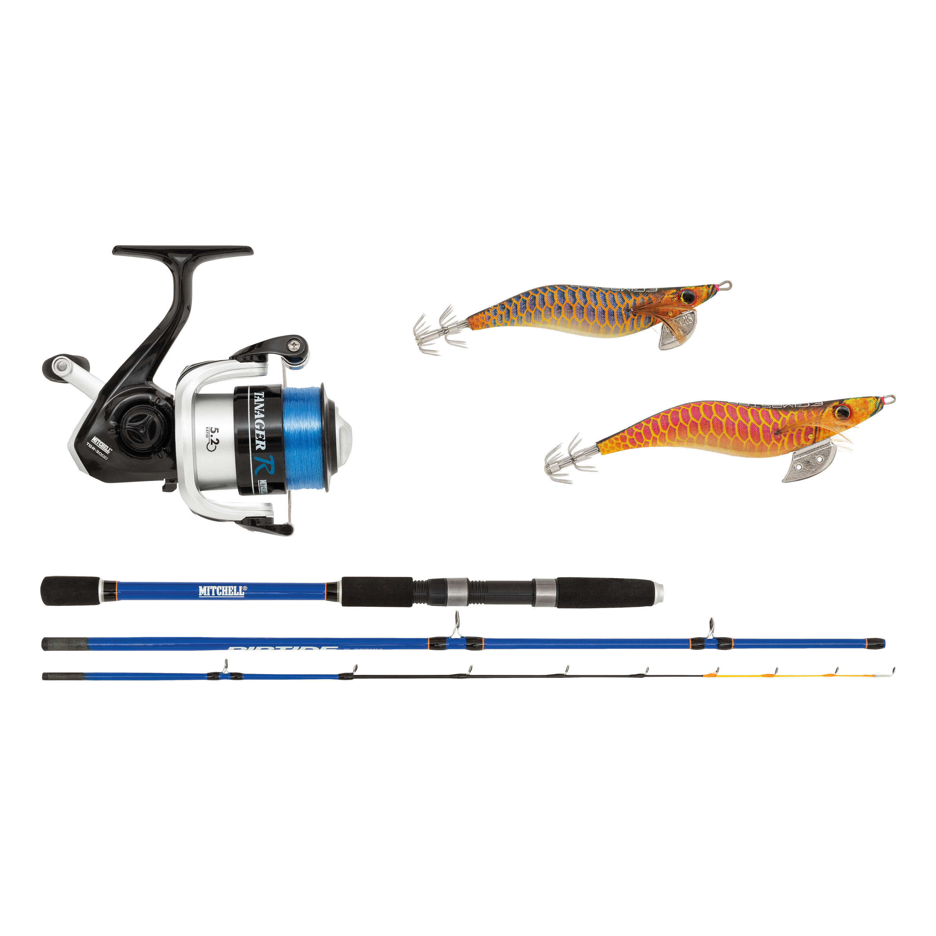 Mitchell - Canne Combo Mitchell Riptide R Squid 10-25g (x3) - Canne - Bleu|noir - Decathlon