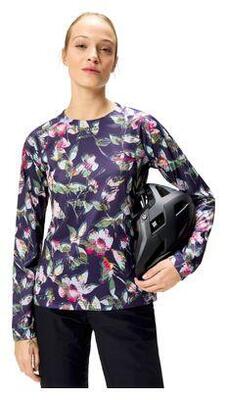 Endura dames lange mouw jersey bloemen limited edition paars